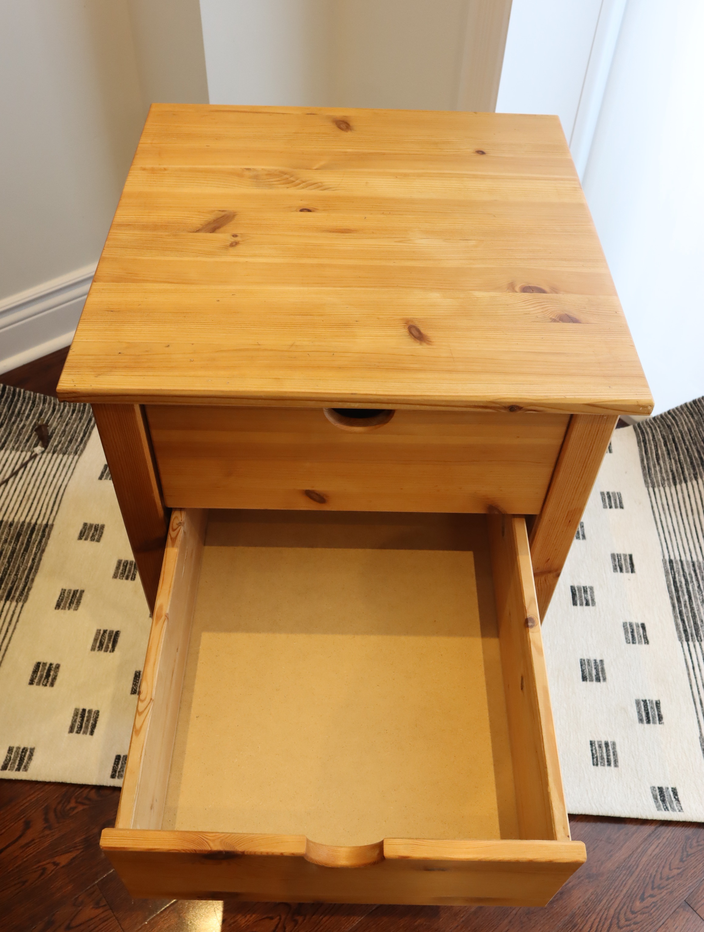 IKEA Solid Pine End Table, Night Stand - photo 5