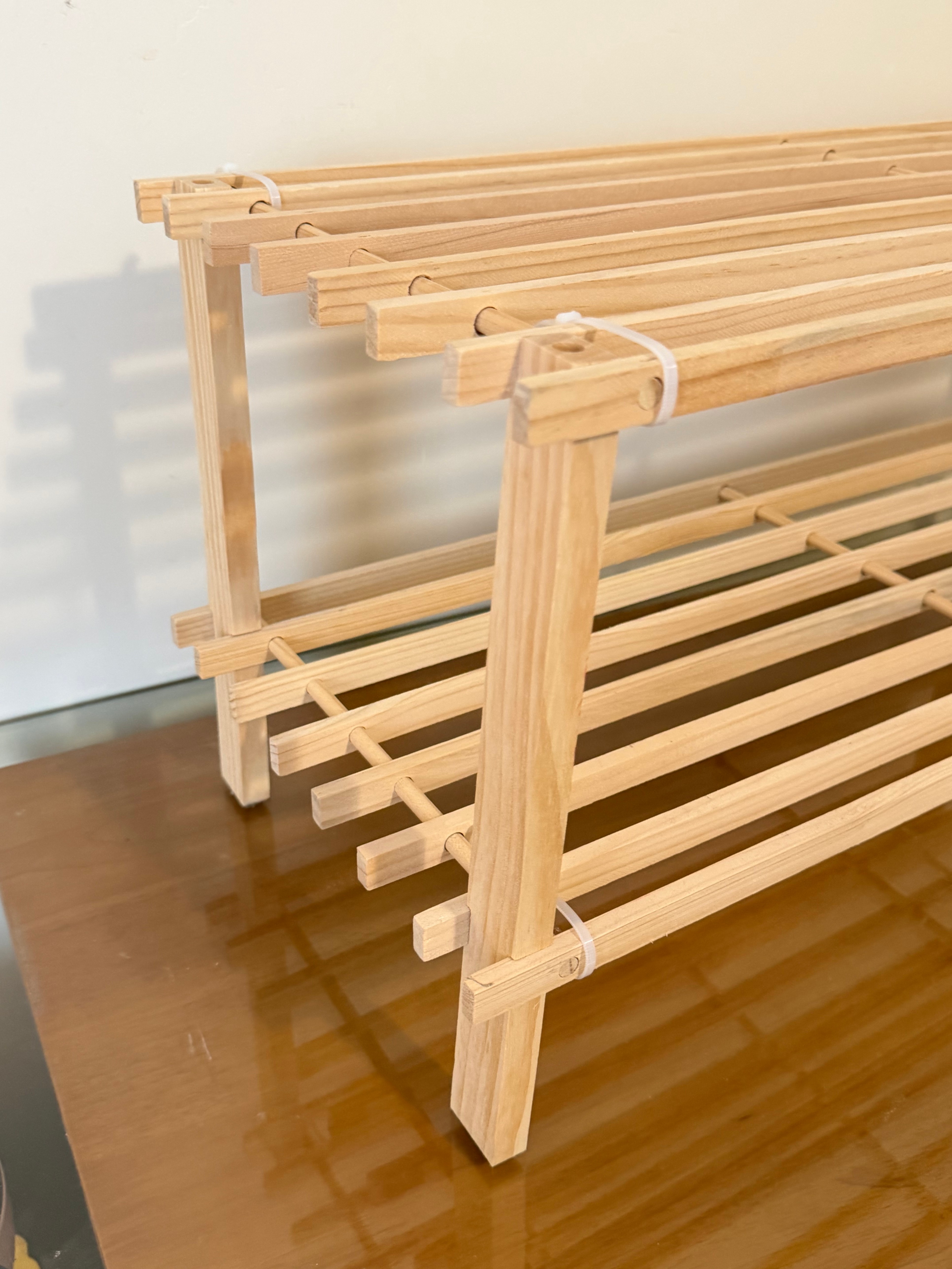2-Tier Wooden Shoe Rack - photo 5