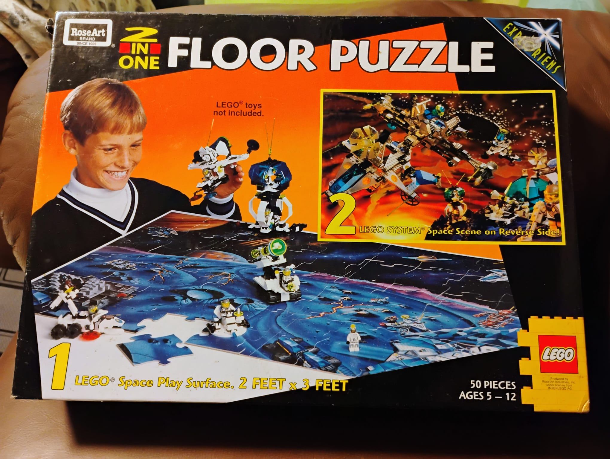 1996 ROSE ART - LEGO 2 in 1 Floor Puzzle Collectibl - photo 5
