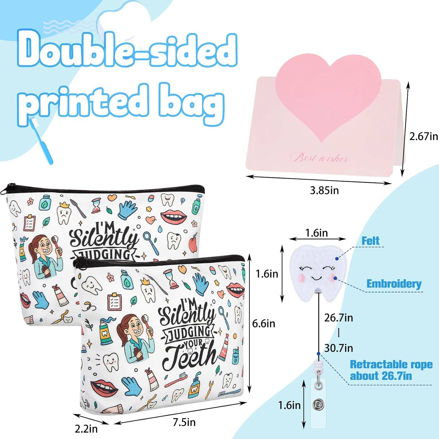 NEW~ 6 Pc Dental Hygienist Gift Set – Dentist Gift - photo 2