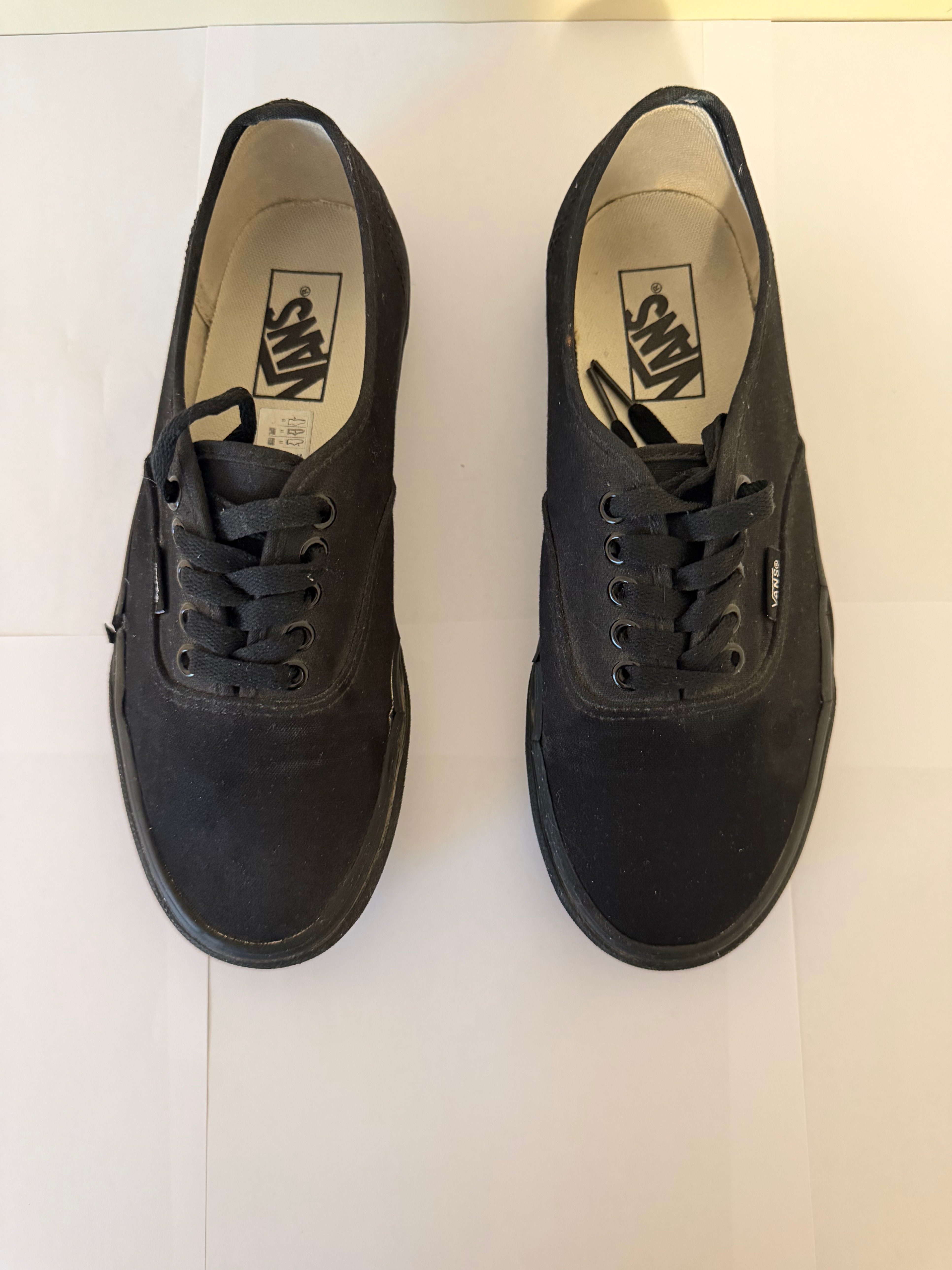 Vans Authentic Blackout Canvas Sneakers – Men 7.5 / Women 9 - photo 2