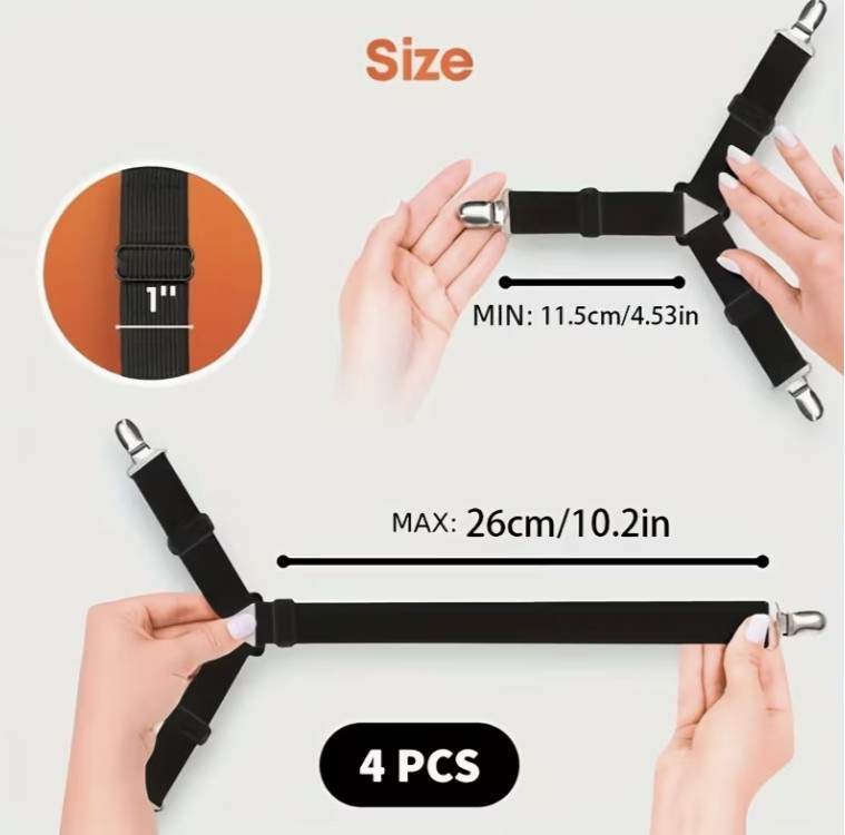 Adjustable Triangle Bed Sheet Fasteners - photo 3