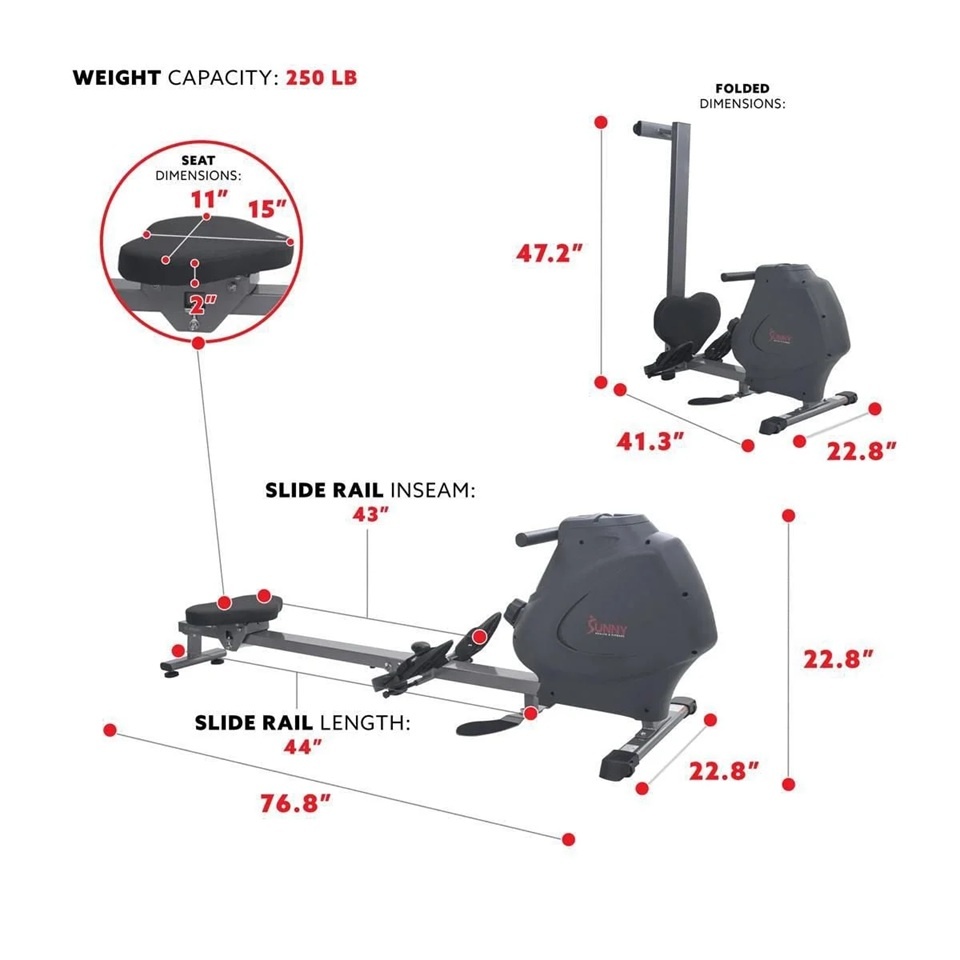 Like New Multifunction Magnetic Rowing Machine & Mat - photo 4