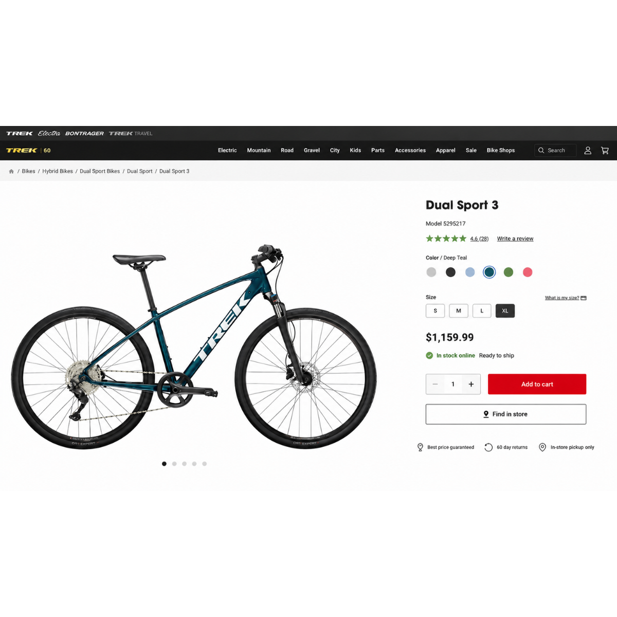 Retail Price$1310-Excelent Working Condition Trek Dual Sport3 XL - photo 2