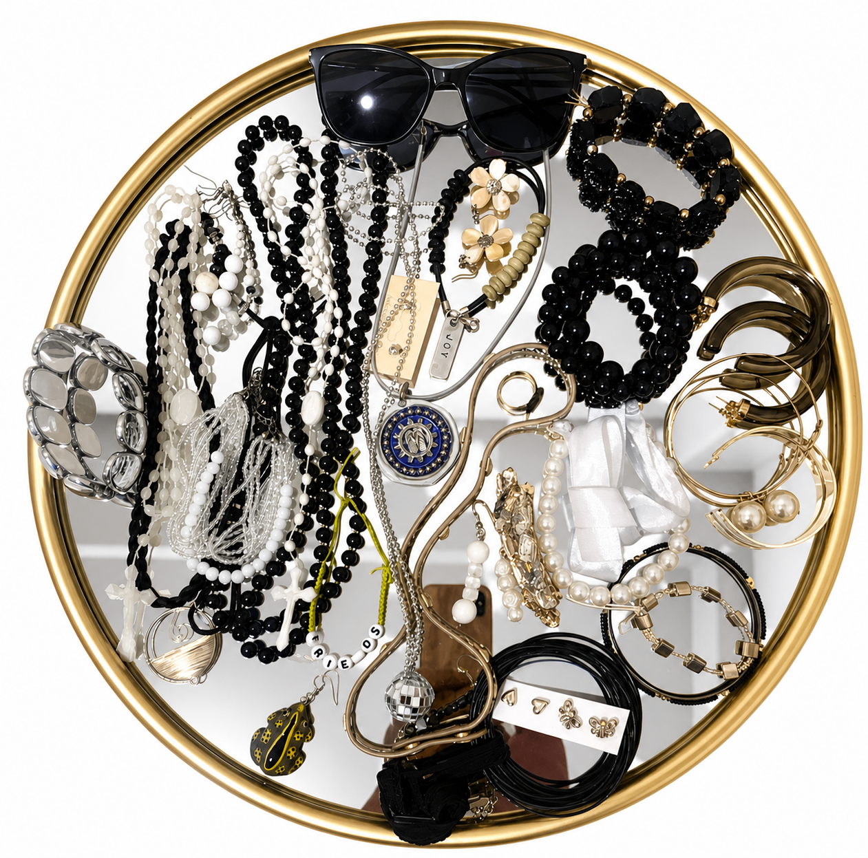 Mixed costume jewellery for aspiring young stylists