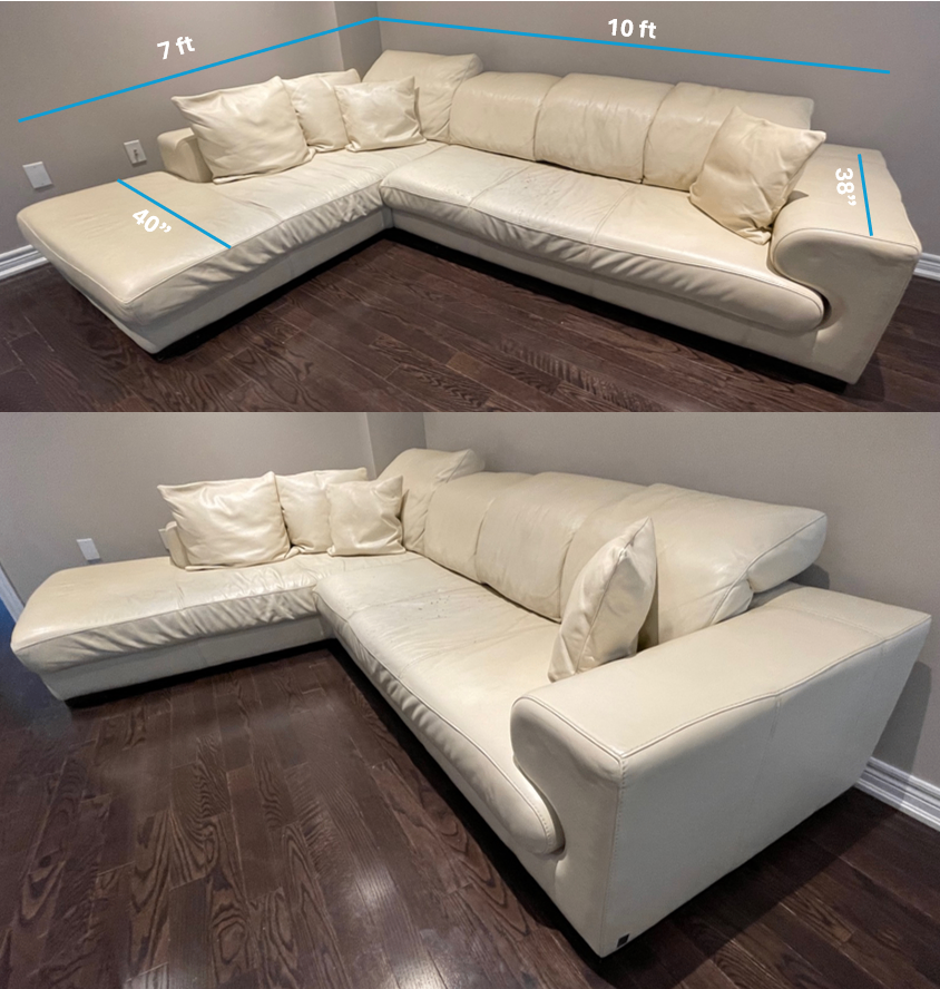 Italian leather sofa