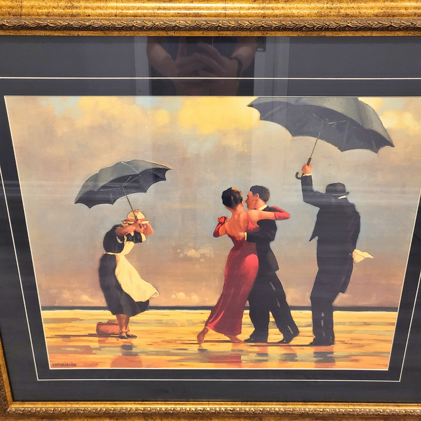 Jack Vettriano Framed Print - The Singing Butler - Like New! 🎨 - photo 2