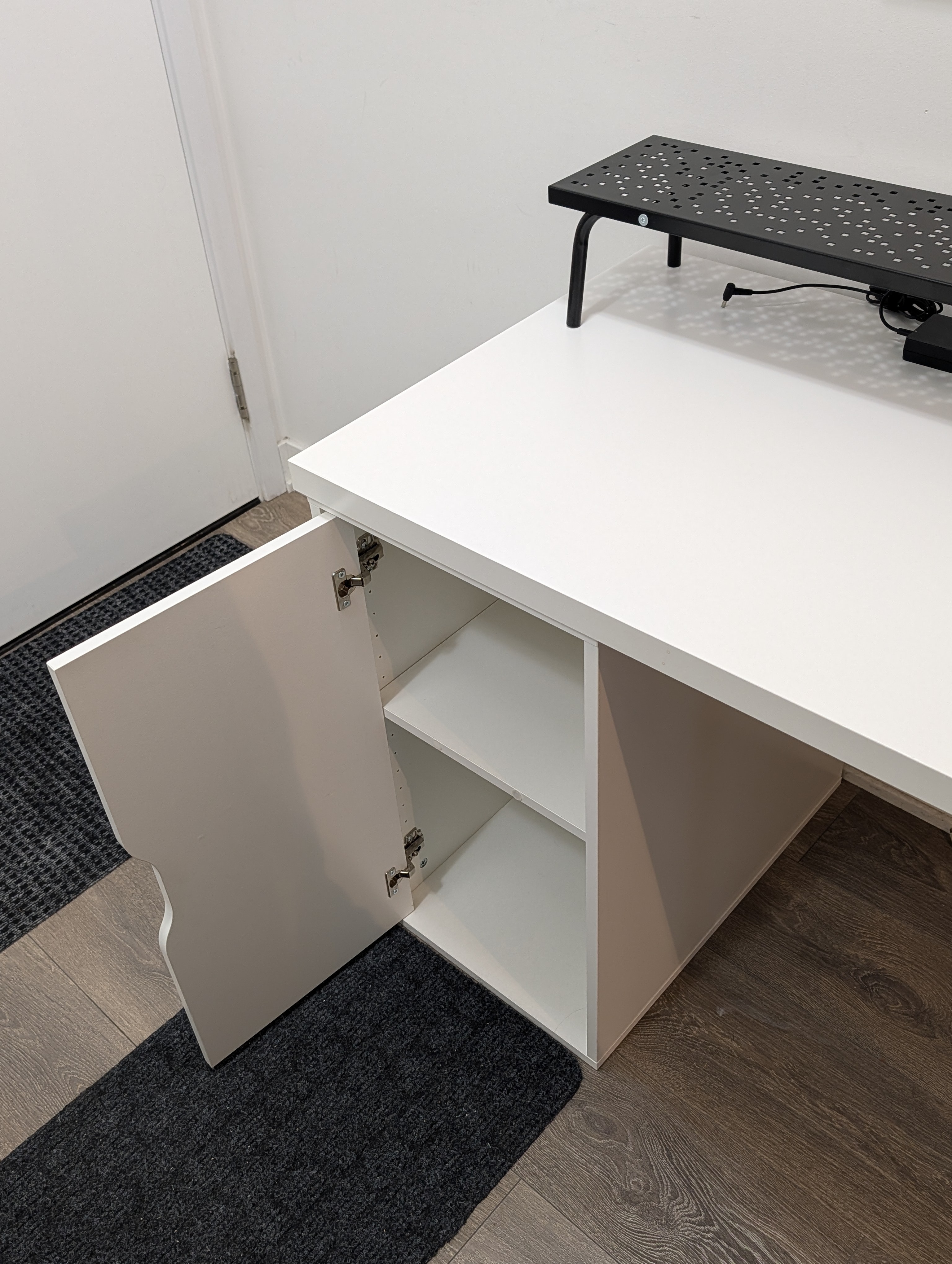 Desk with Storage Cabinet + Monitor Riser + Headset/Tablet Stand - photo 4