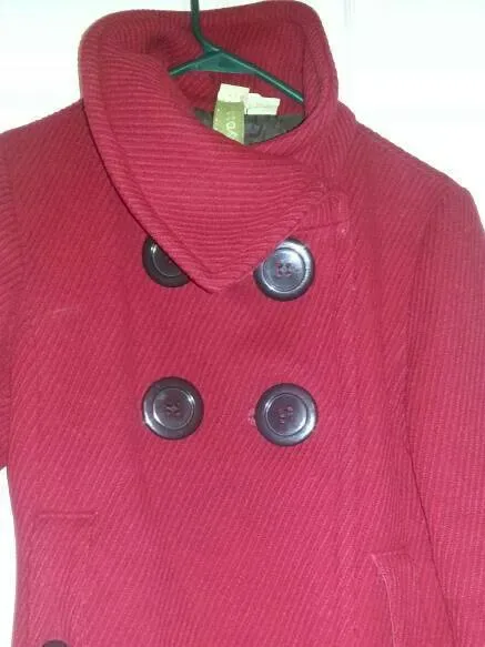 Soia & Kyo Long Red Wool Blend "Vintage" Late Fall-Winter/Spring - photo 2