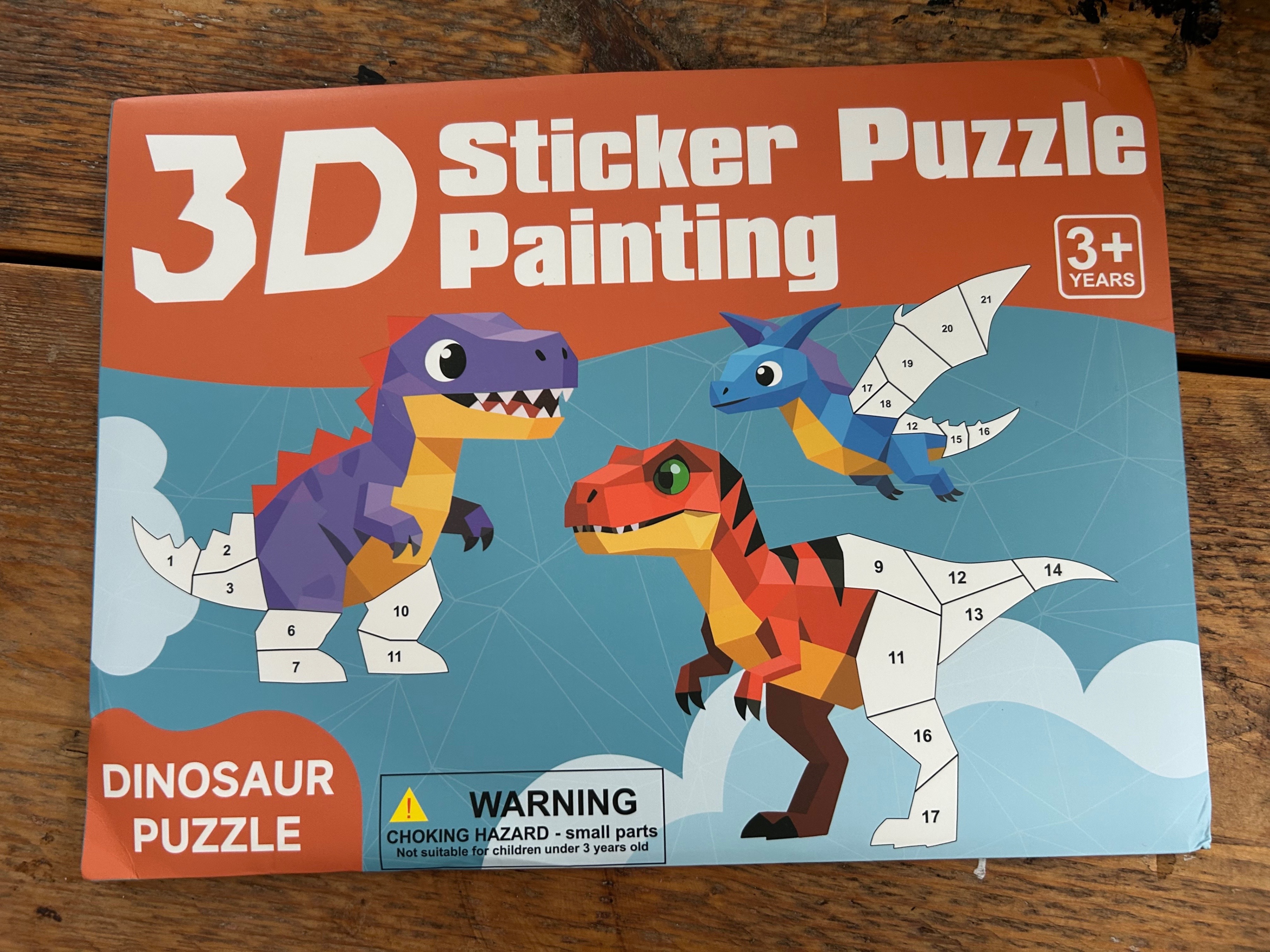 3D Sticker Puzzle Painting - Dinosaur Theme