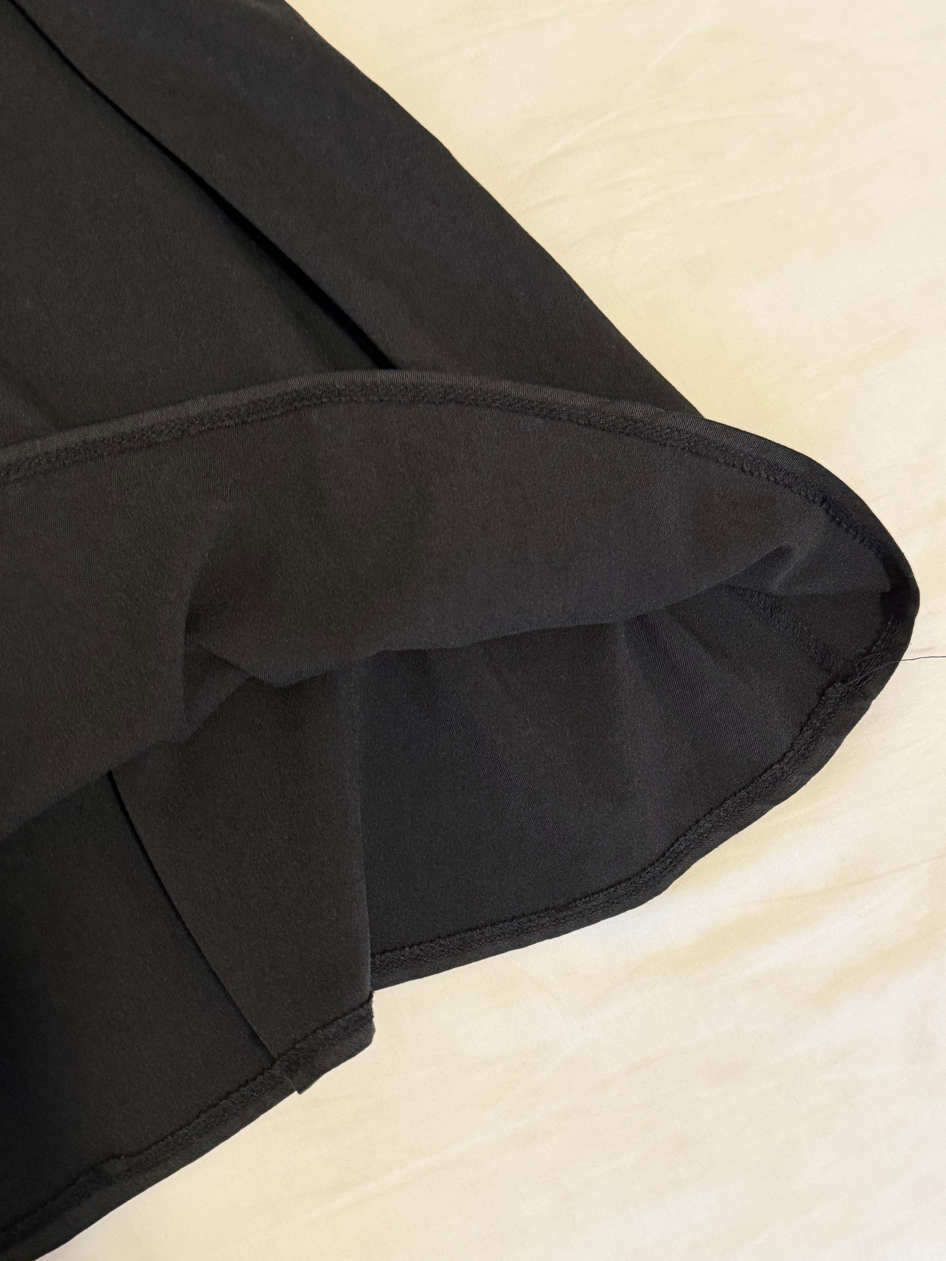Women’s Black Pleated Midi Skirt – Elastic Waist - photo 4