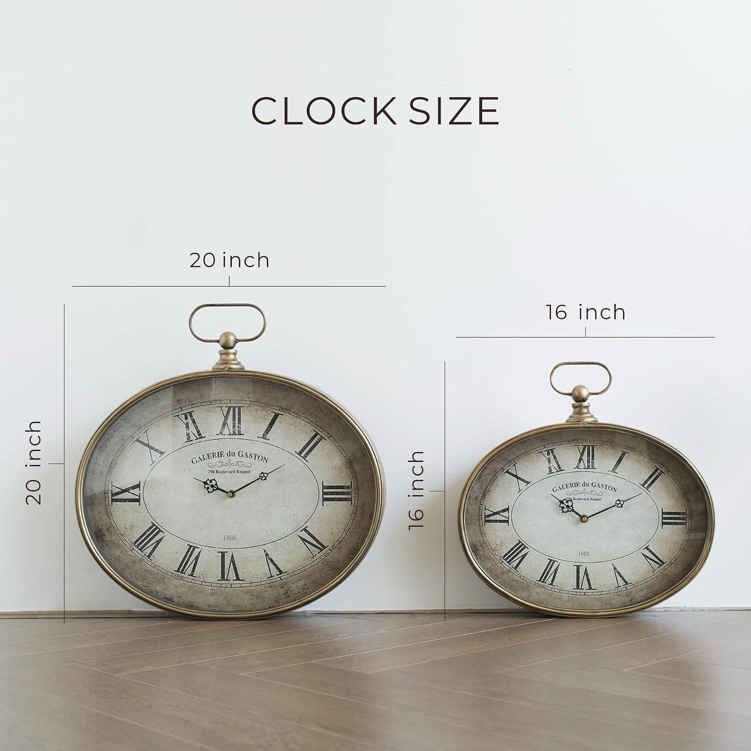 Large Vintage Wall Clock, 16 inch - photo 3