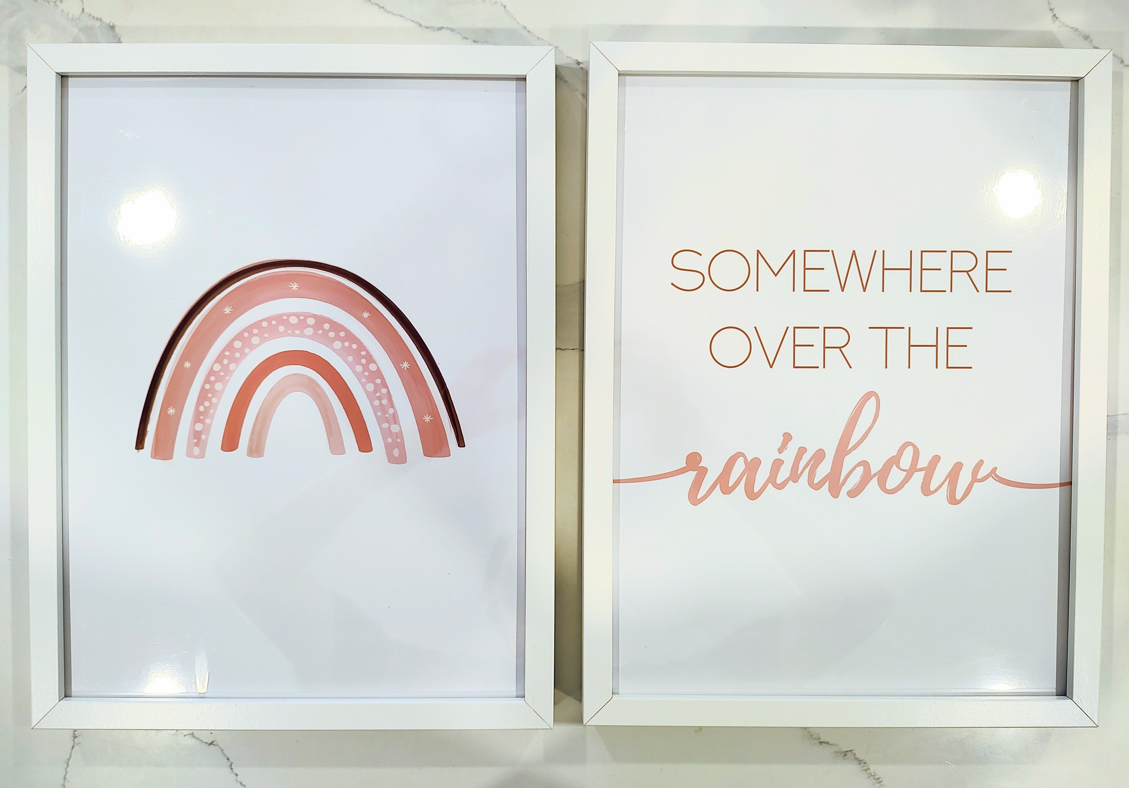 Like New Beautiful Framed Rainbow Wall Art ($30 for Set of 2) - photo 2