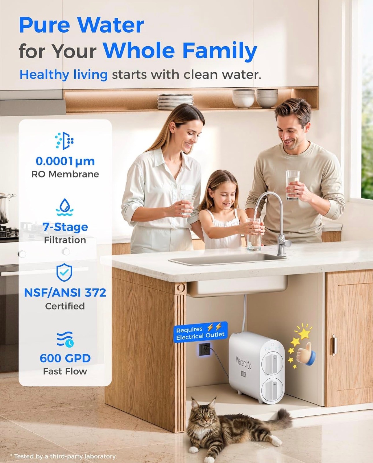 NEW: Water Filtration G2P600 Under-Sink RO System Tankless RO