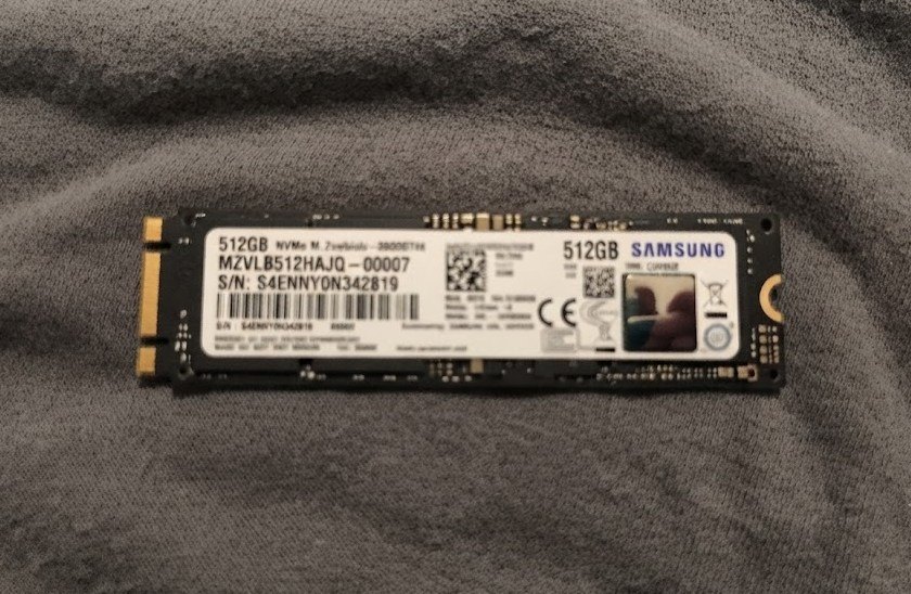 Samsung 512GB NVMe M.2 SSD