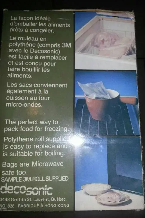 Decosonic Vacuum Bag Sealer With Partly Used Large Sealer Bags - photo 4