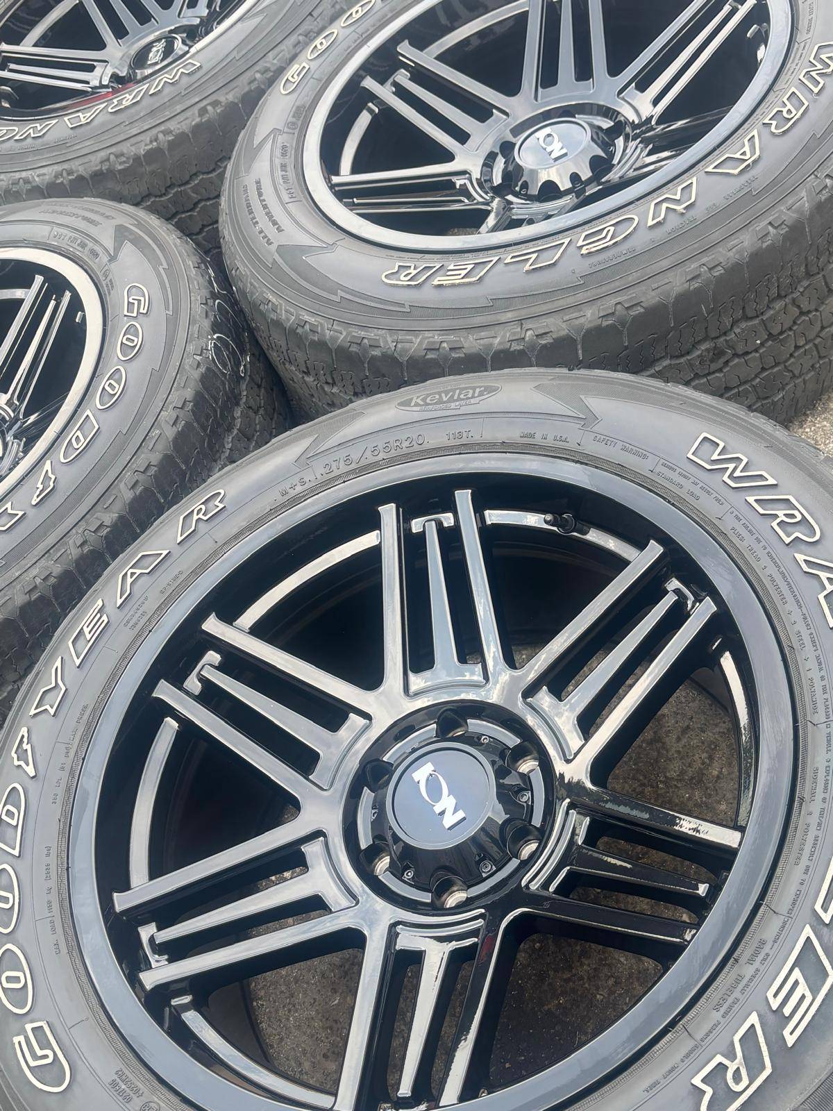 NEW 20" ION 147(6x139)+Used Goodyear A/T-Tahoe/Sierra/Silverado - photo 4