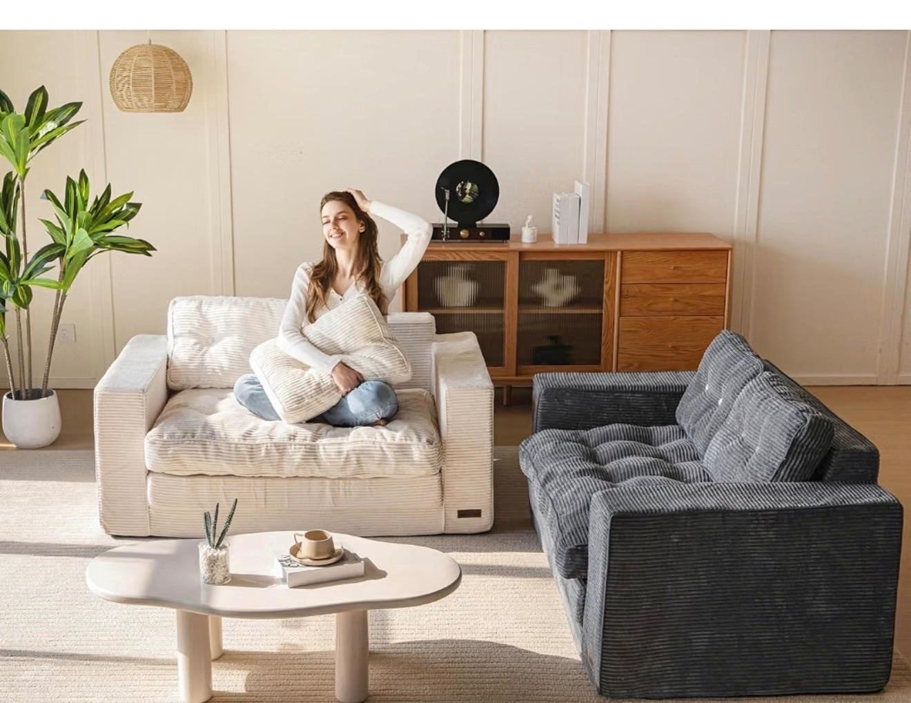 2-in-1 Convertible Loveseat Sofa Bed - photo 2