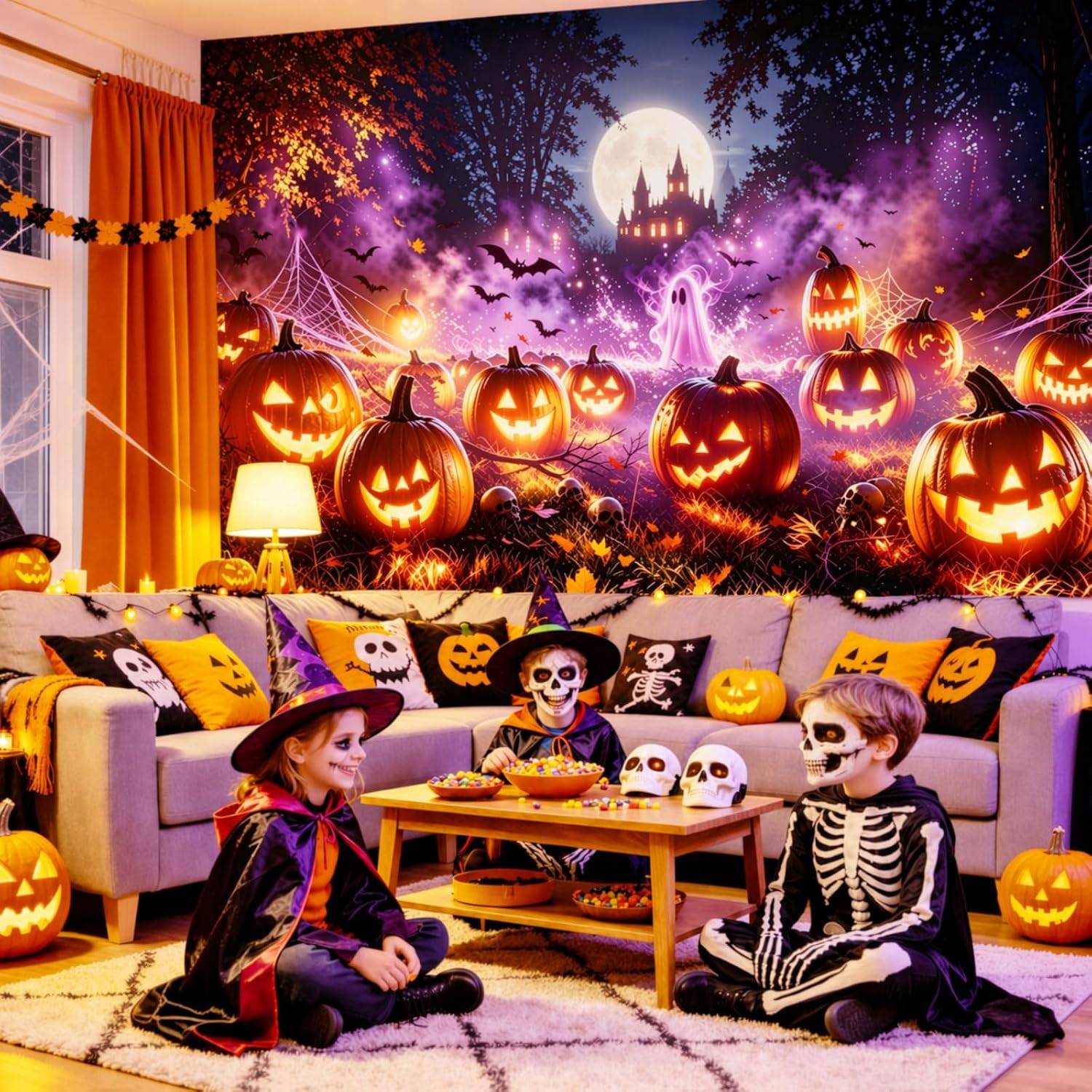 7x8 FT Halloween Garage Door Cover - photo 4