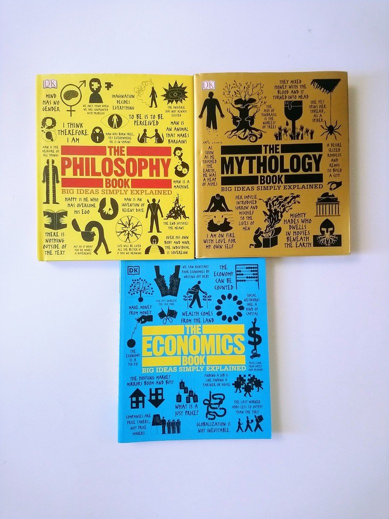 DK Books: Philosophy, Mythology, Economics books!