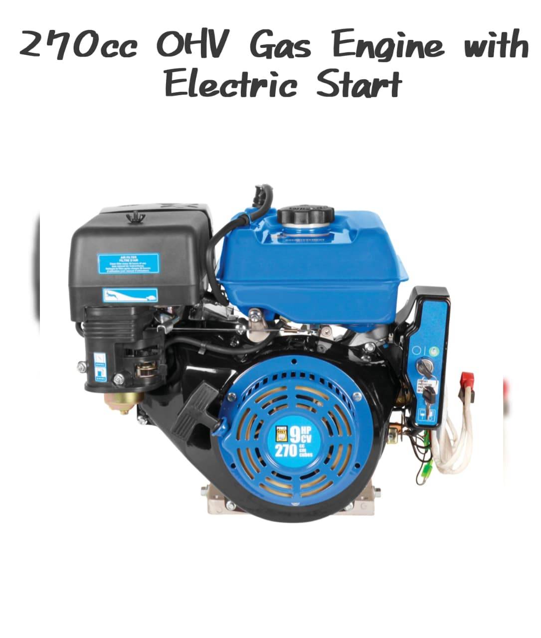 270cc Horizontal Engine with Electric Start - photo 3