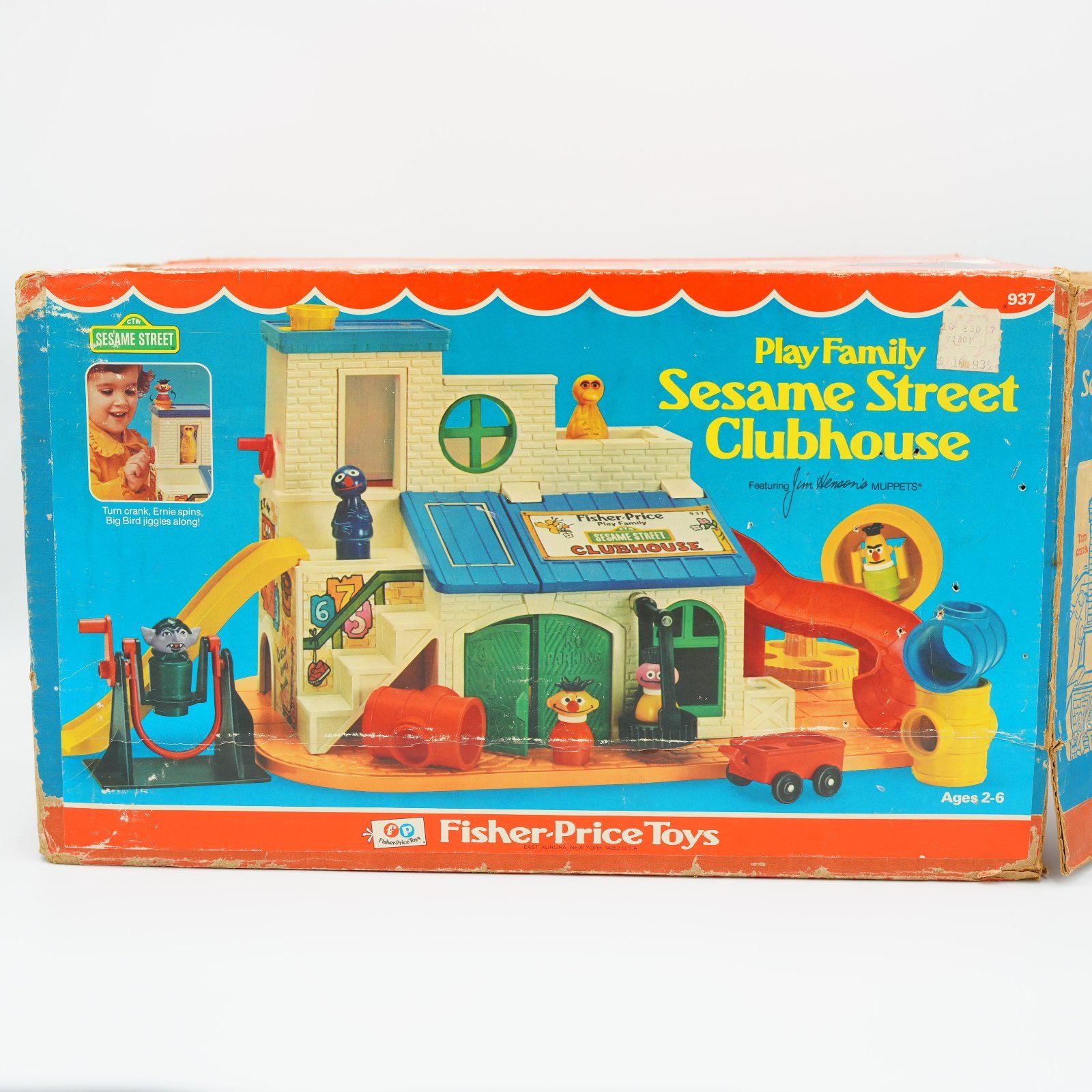 Vintage Fisher Price Play Family Sesame Street Clubhouse #937 - photo 2