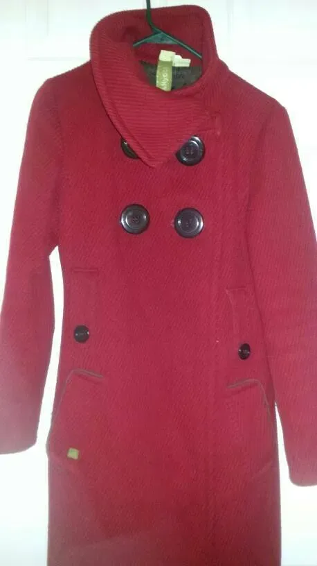 Soia & Kyo Long Red Wool Blend "Vintage" Late Fall-Winter/Spring