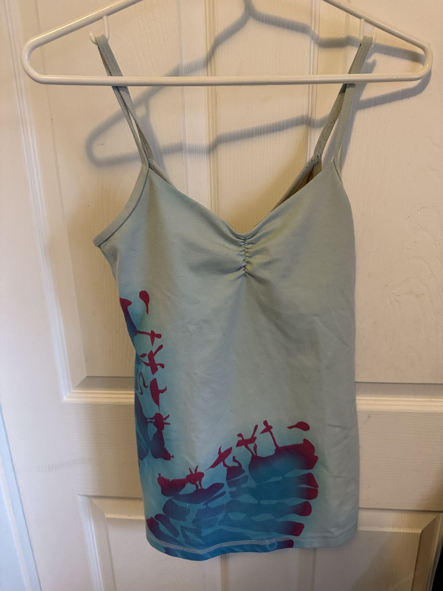 Lululemon Light Blue Floral Tank Top - photo 2