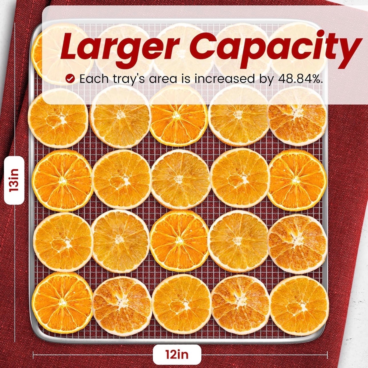 Food Dehydrator Machine 700W Stainless Steel Trays Digital Timer - photo 5