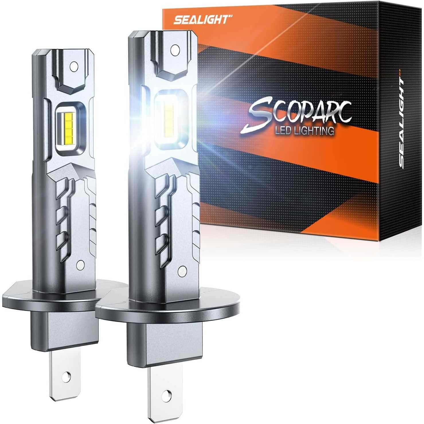 SEALIGHT S2S H1 LED Headlight Bulbs 6500K – 2 Pack