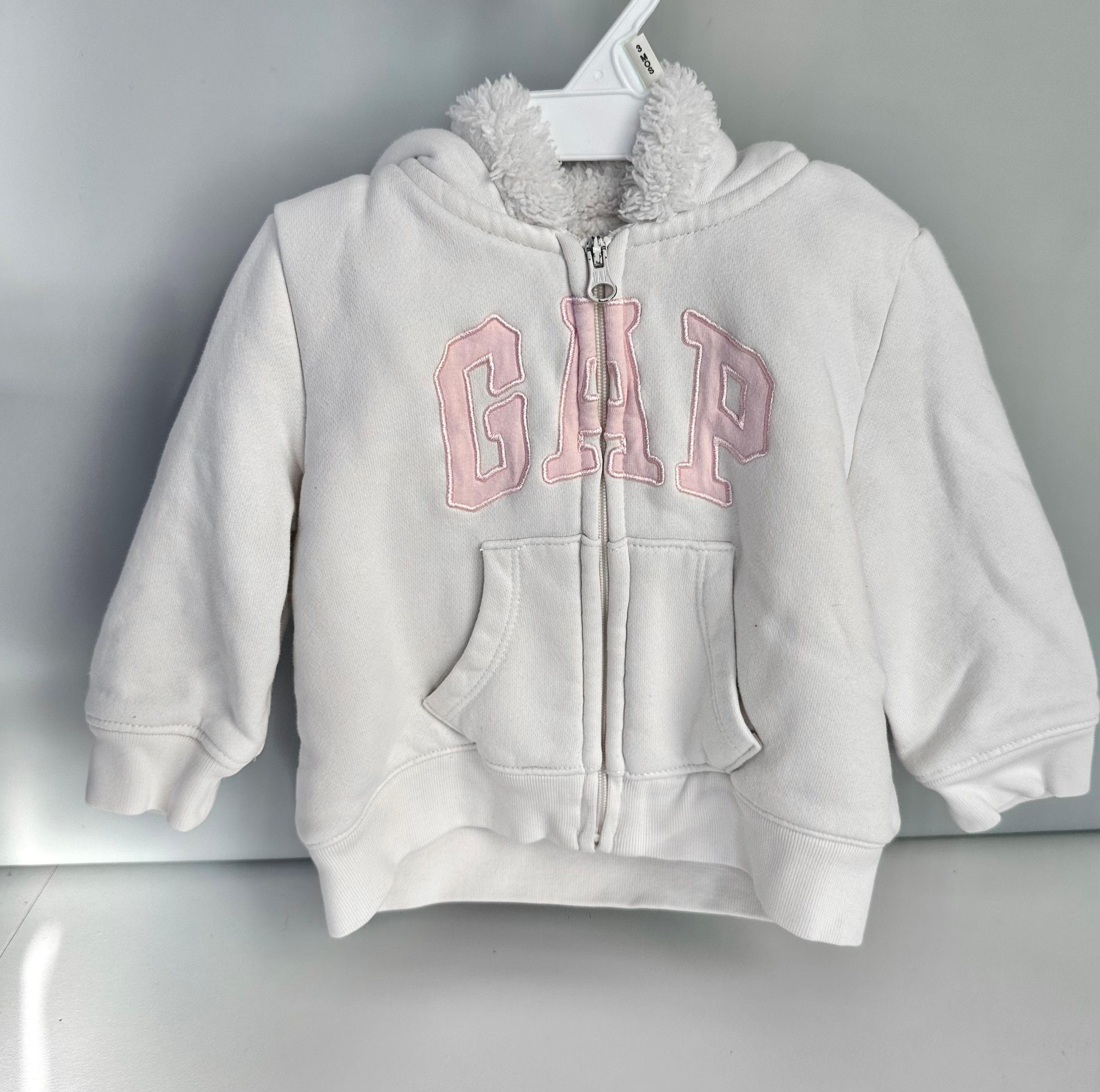 Baby Girl Hooded Zip Sweater- Baby Gap - 6-12 Months - photo 2