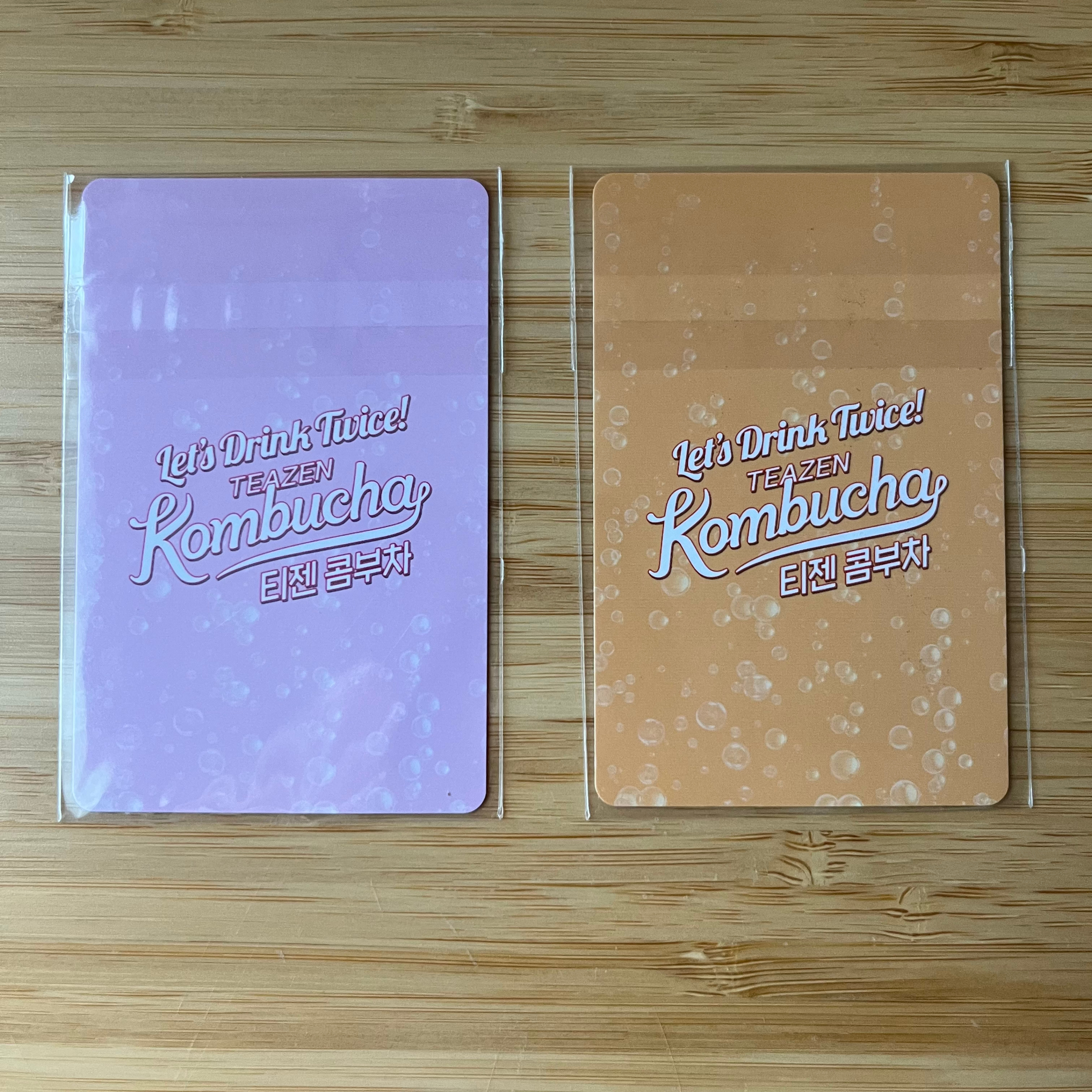 Momo & Dahyun TWICE TEAZEN Kombucha Official Photo Card - photo 2