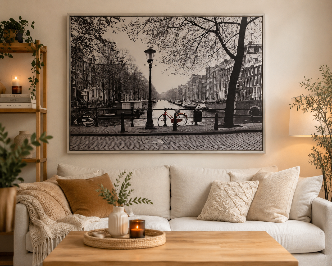 IKEA VILSHULT Amsterdam Framed Wall Art / Canvas - photo 2