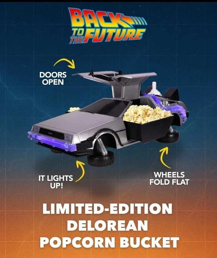 Back to the Future DeLorean Popcorn Bucket Light-Up Car - photo 2