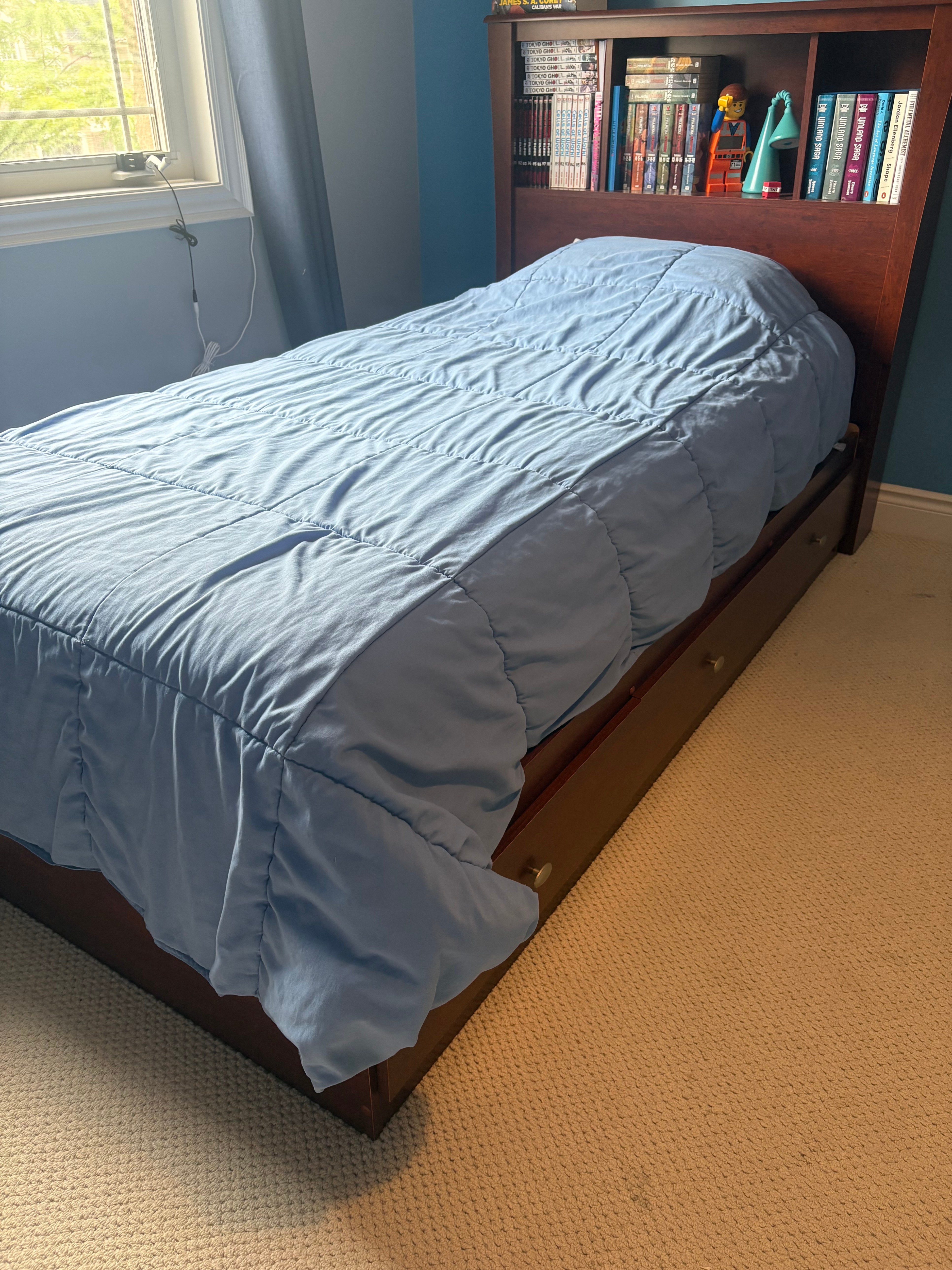 Twin Bed with Storage Night Stand and Dresser