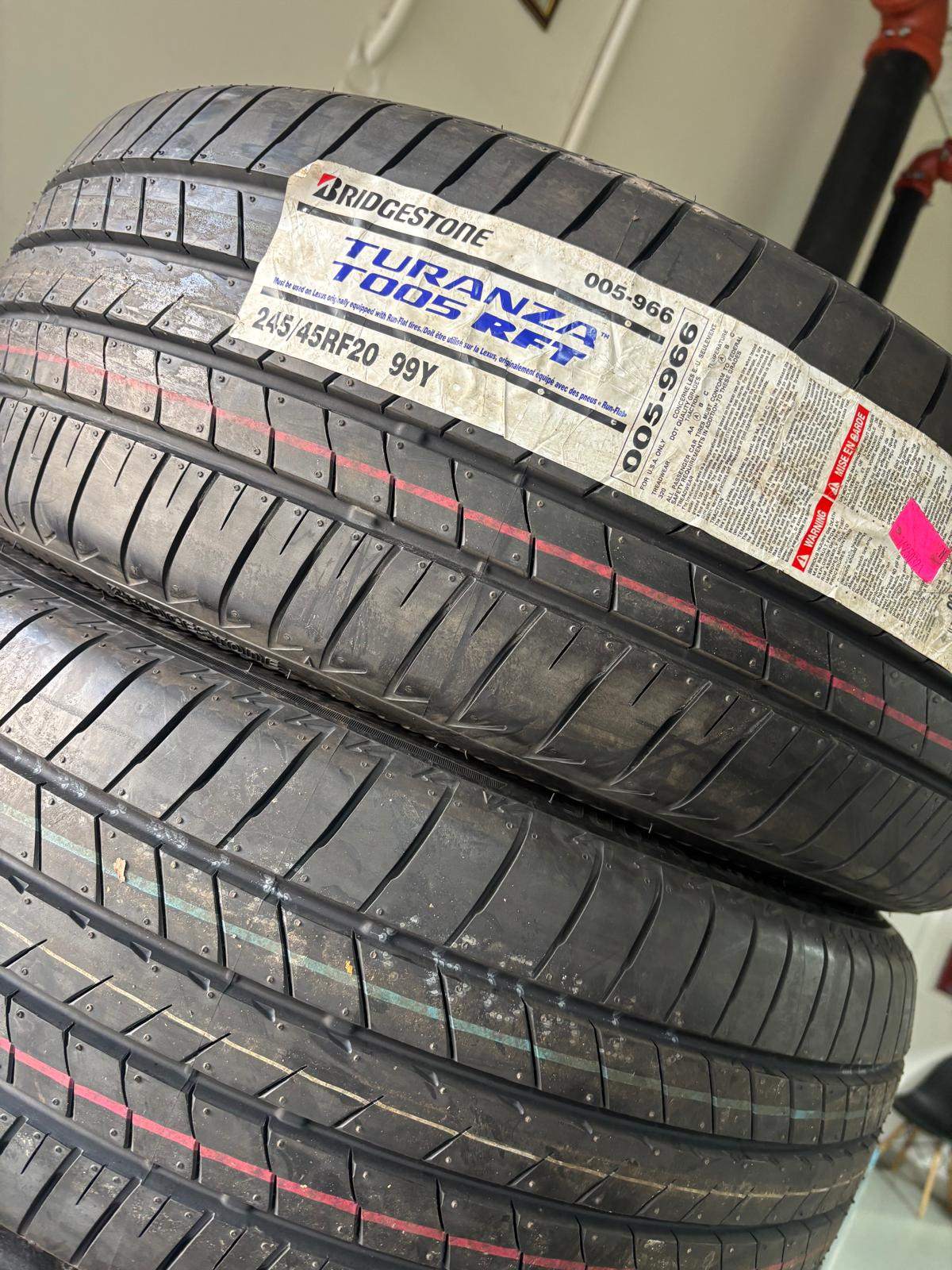 NEW 245/45/R20 Bridgestone RFT–BMW X3/X4/Evoque/Charger/Challen