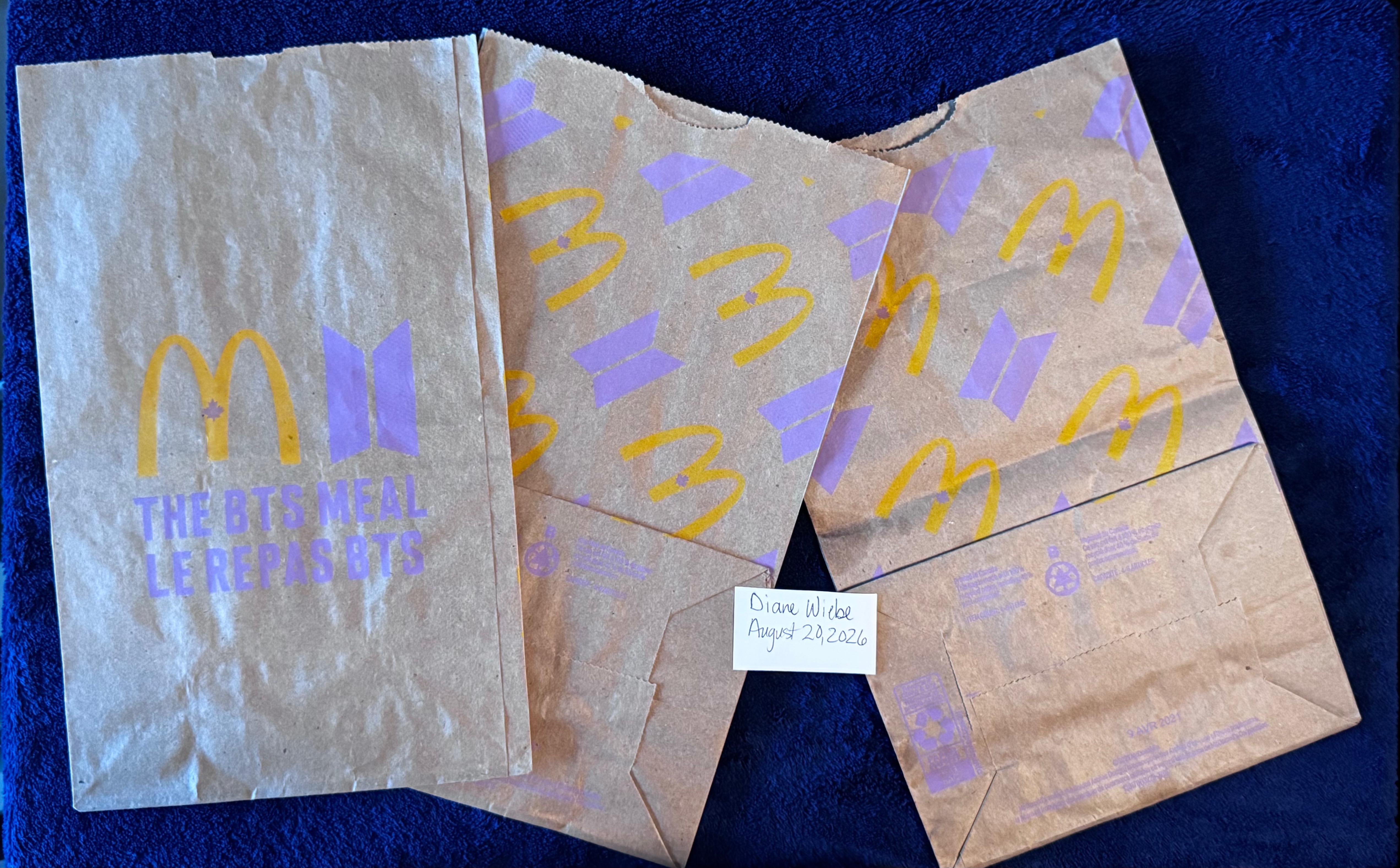 McDonald's K-pop BTS Meal Cup, Nuggets Boxes, & Bags - photo 4