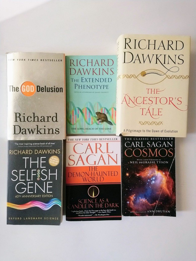 Richard Dawkins & Carl Sagan books!
