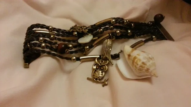 Magnetic Multi-strand Braided Charm Bracelet