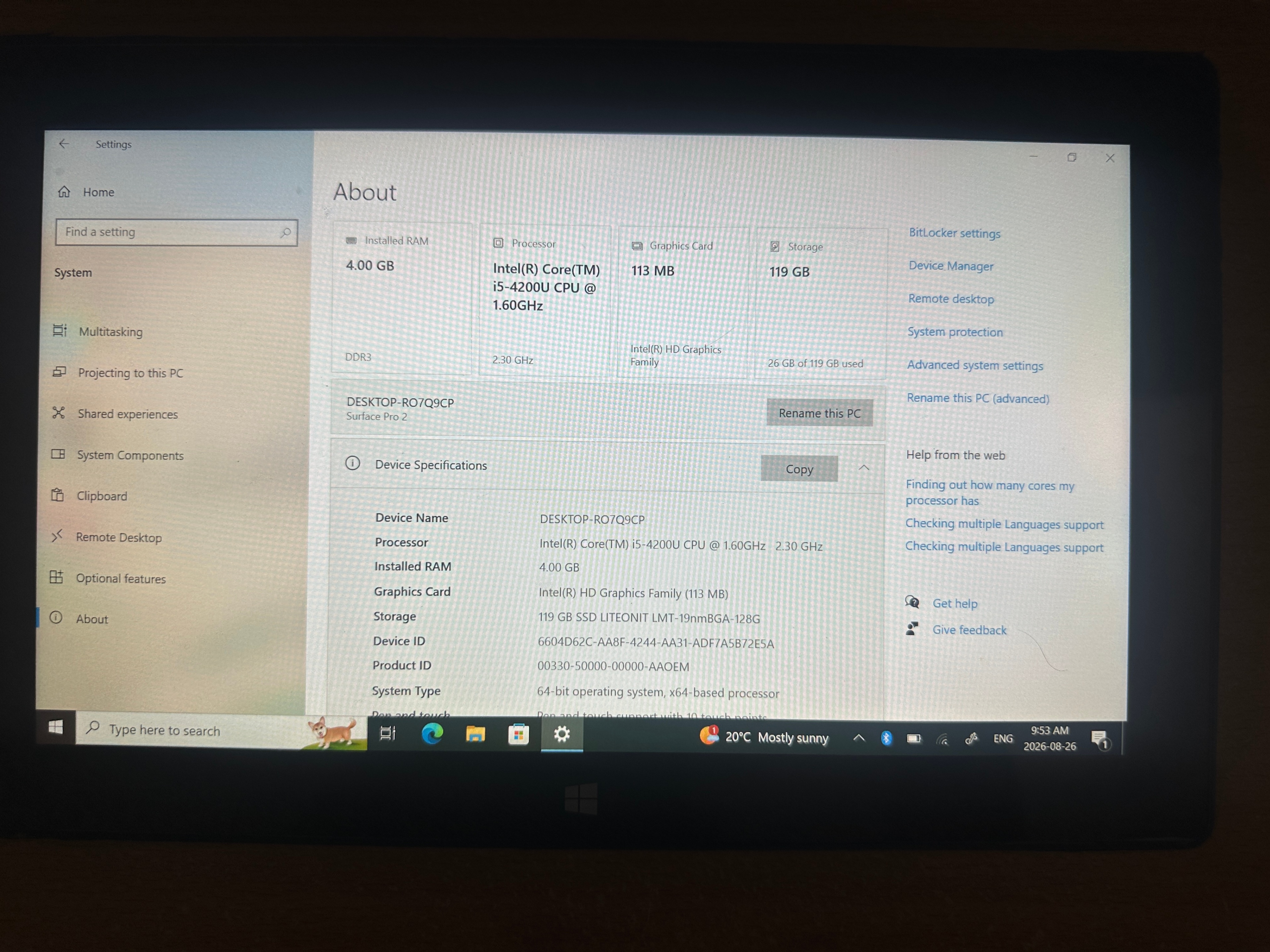 Microsoft Surface Pro 2 | 4GB RAM | 128GB Storage - photo 2