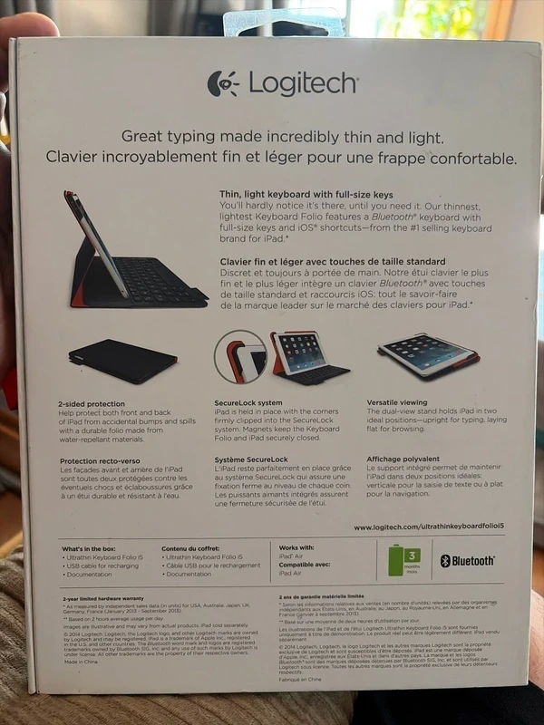Logitech Ultrathin Keyboard Folio for iPad Air - photo 2