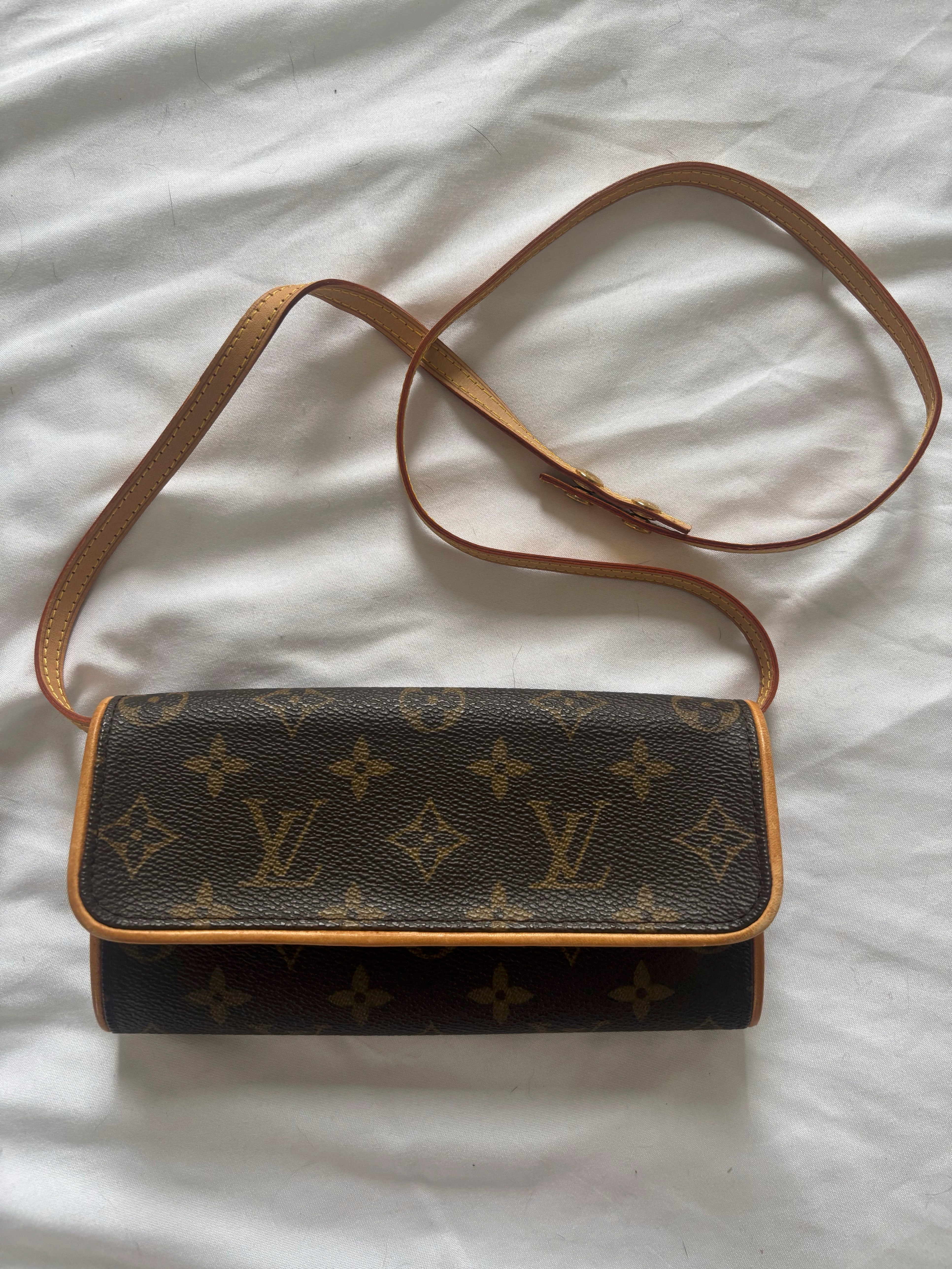 Authentic Louis Vuitton Monogram Mini Twin Crossbody Bag