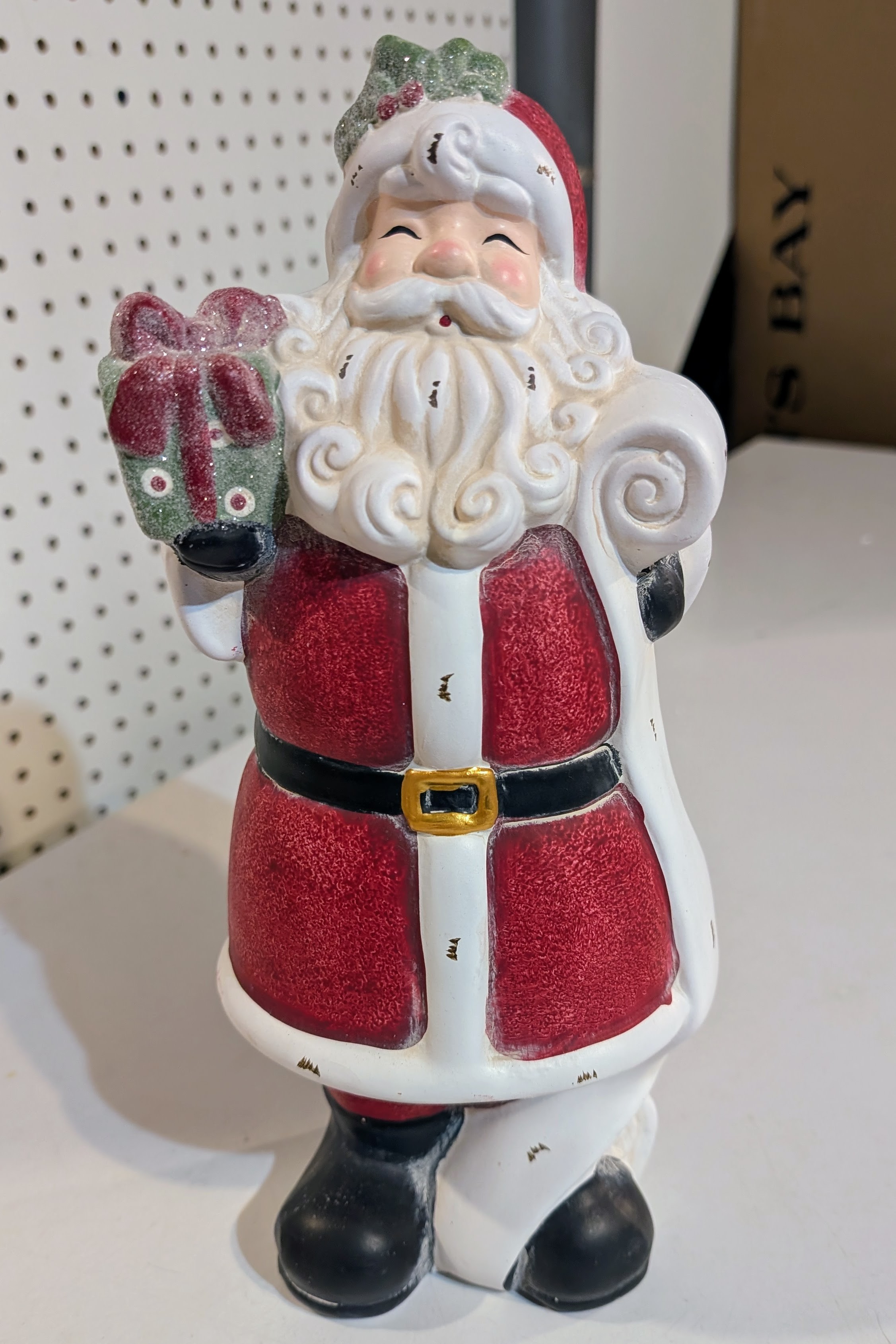 Pier 1 Ceramic Santa Figurine