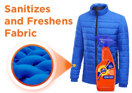 Tide Antibacterial Fabric Spray Sanitizes – 2 Count - photo 4