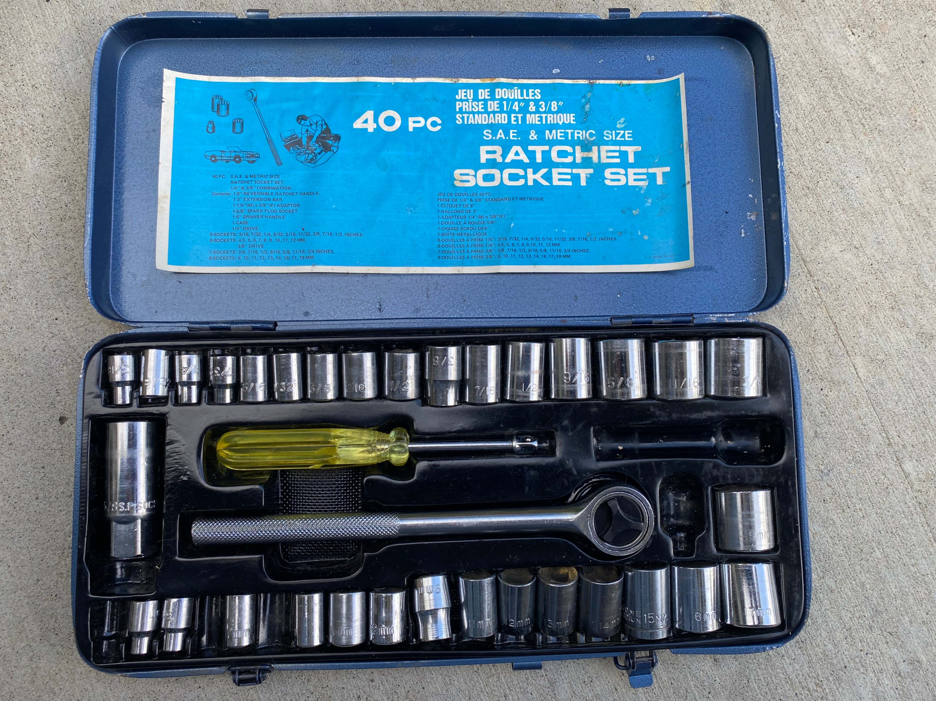 Socket Set with Drive / Ratchet / Wrench (1/4“ & 3/8“) – $15 all