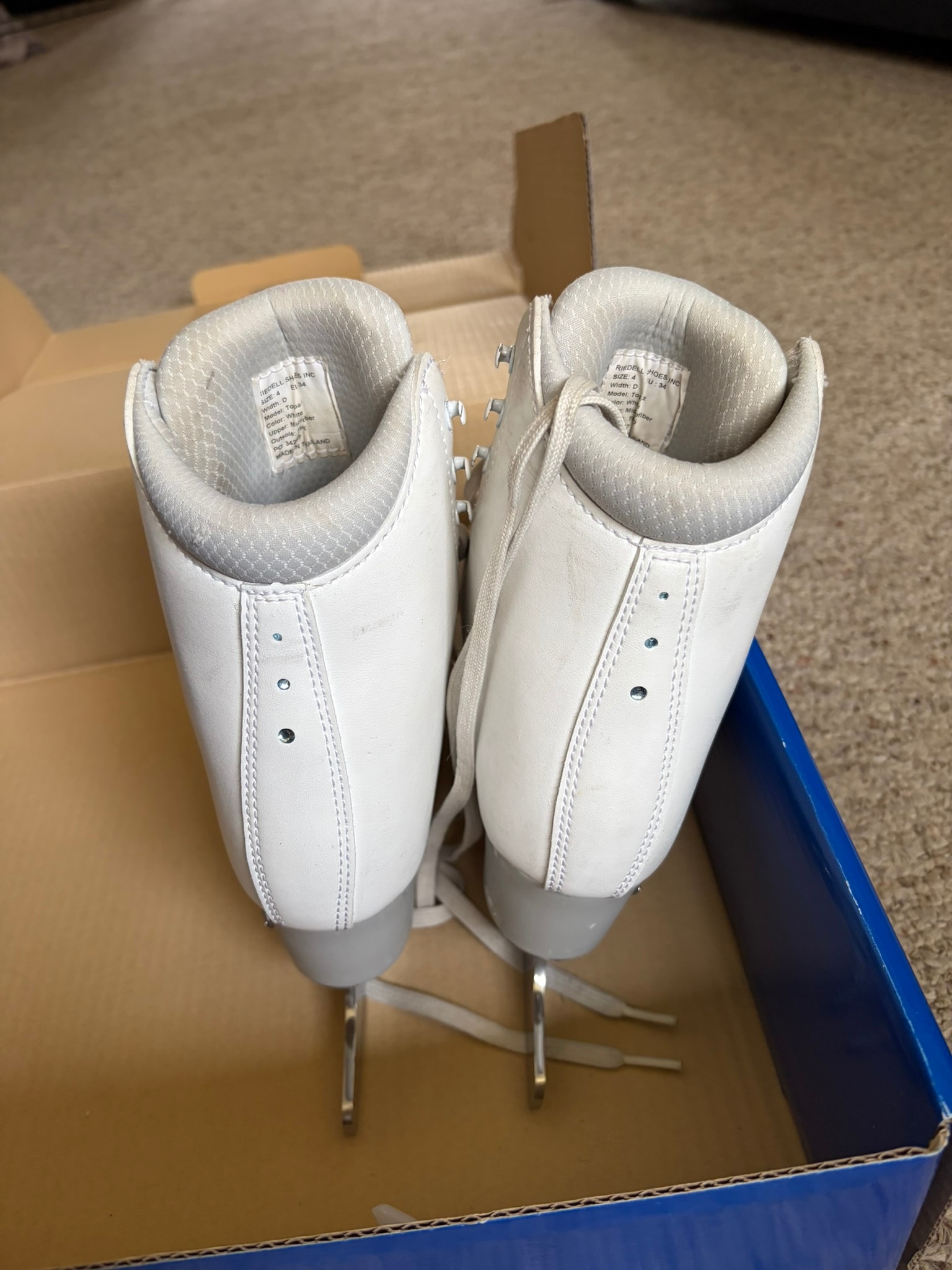⛸️ RIEDELL TOPAZ FIGURE SKATES – WOMEN’S SIZE 4D – $100 ⛸️ - photo 5