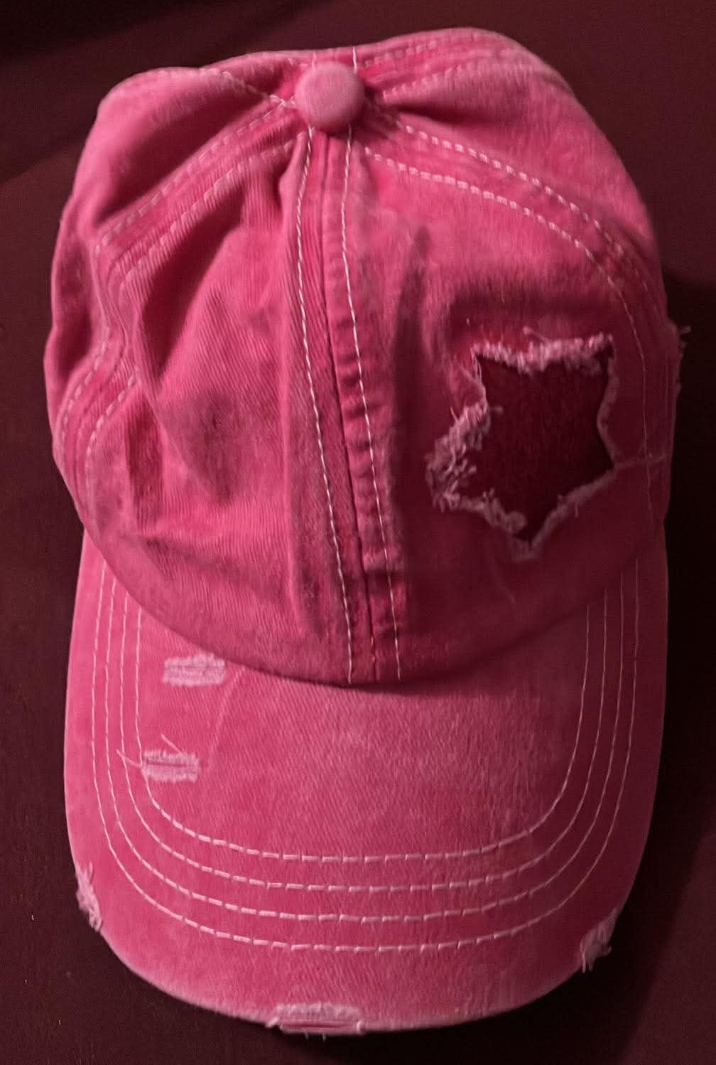 Baseball Glitter Star Cap Adjustable Summer Ponytail Hat (New) - photo 2