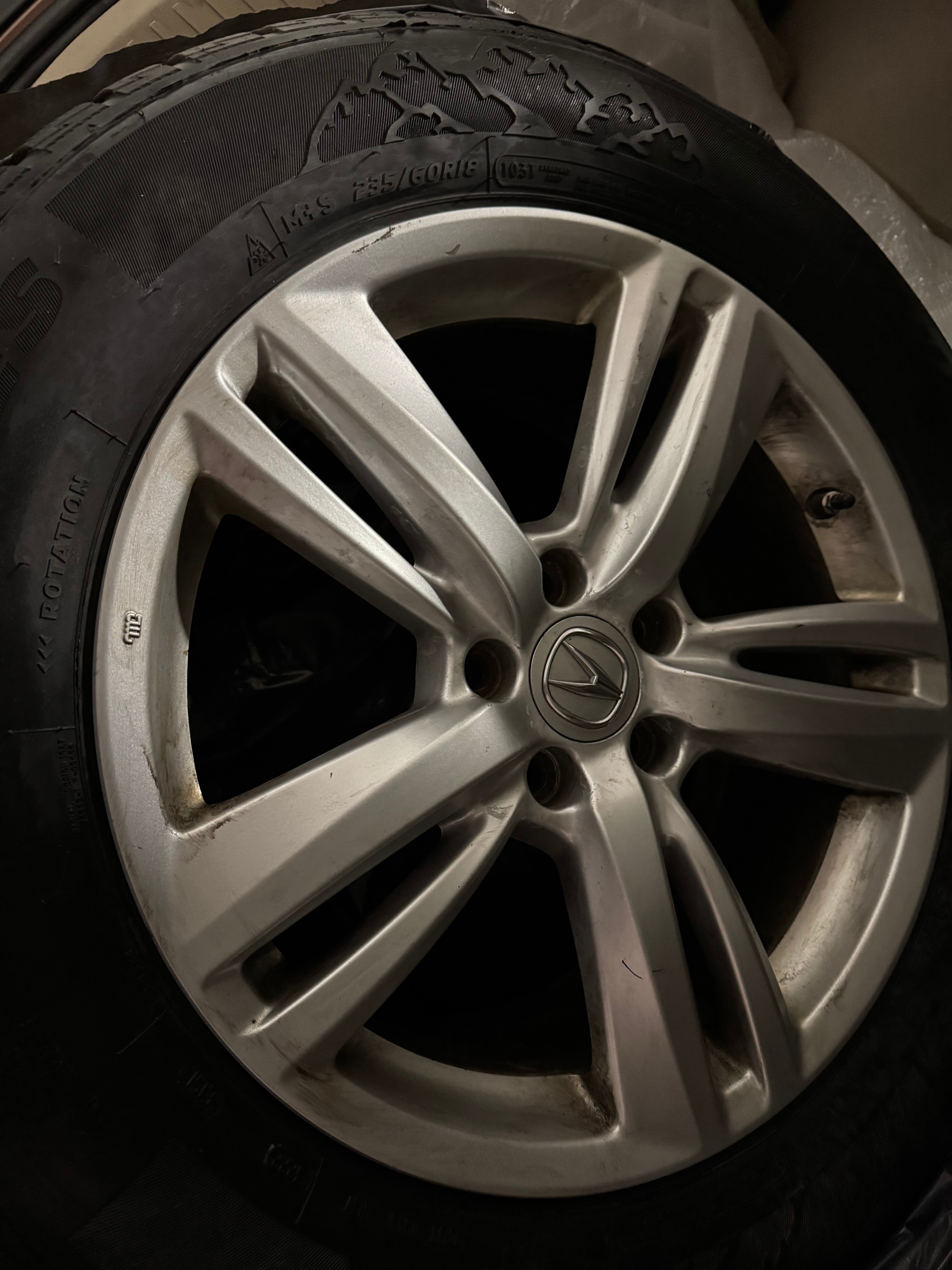 18' Rims for Acura but can fit other cars/suvs Set of 4 - photo 4