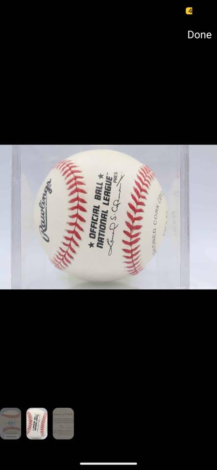 Mike Piazza signed baseball with certificate of authenticity