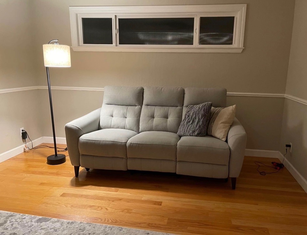 Costco Power Reclining Fabric Sofa, $650